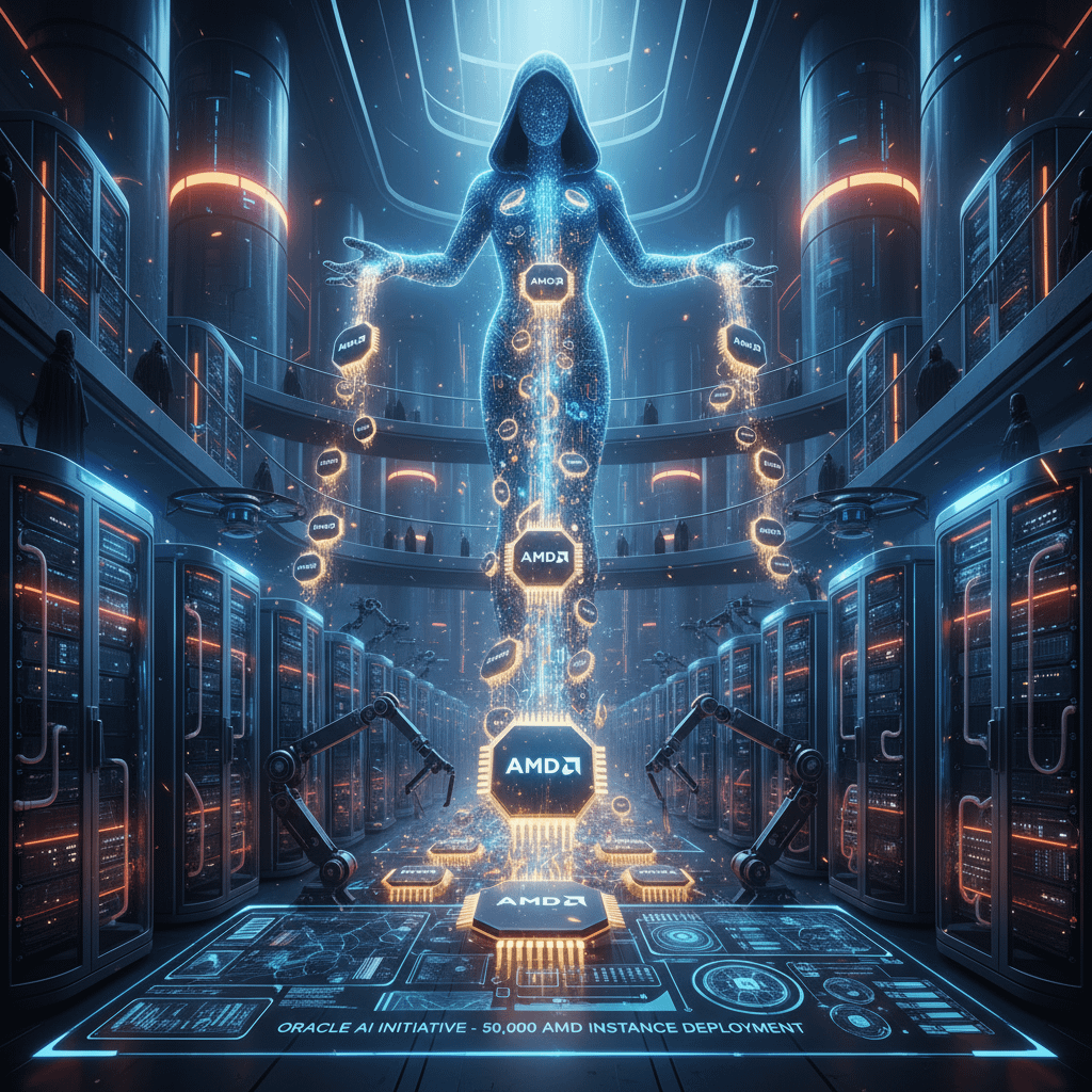 Oracle vai implantar 50.000 chips de IA da AMD