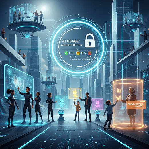 restrições de idade com IA